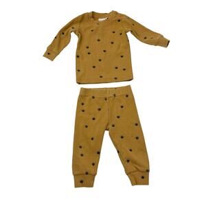 Mebie Baby Neutral Top & Pants Print Set